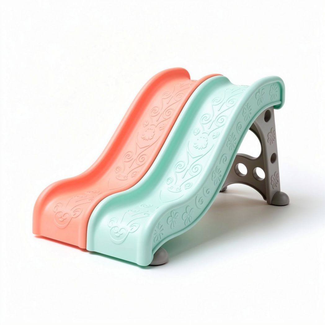 Dual slope plastic slide for kids outdoor play 120 x 50 x 70cm